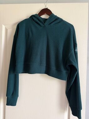 ALO Yoga Midnight Green Muse Hoodie